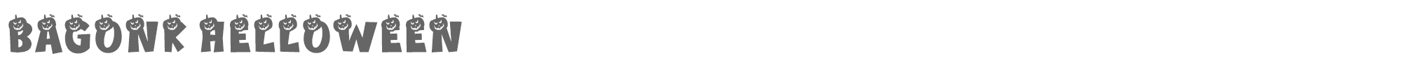Sample characters Bagonk Font